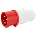 thumbnail image 1 of Enchufe de fase, enchufe industrial de 16 A y 4 pines, enchufe impermeable, construido para profesionales, 1 of 14