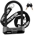 thumbnail image 1 of Bike Lock NDakter, combinación de cadenas en U de 18 mm, 1,2 kg y 1,2 m, 1 of 7