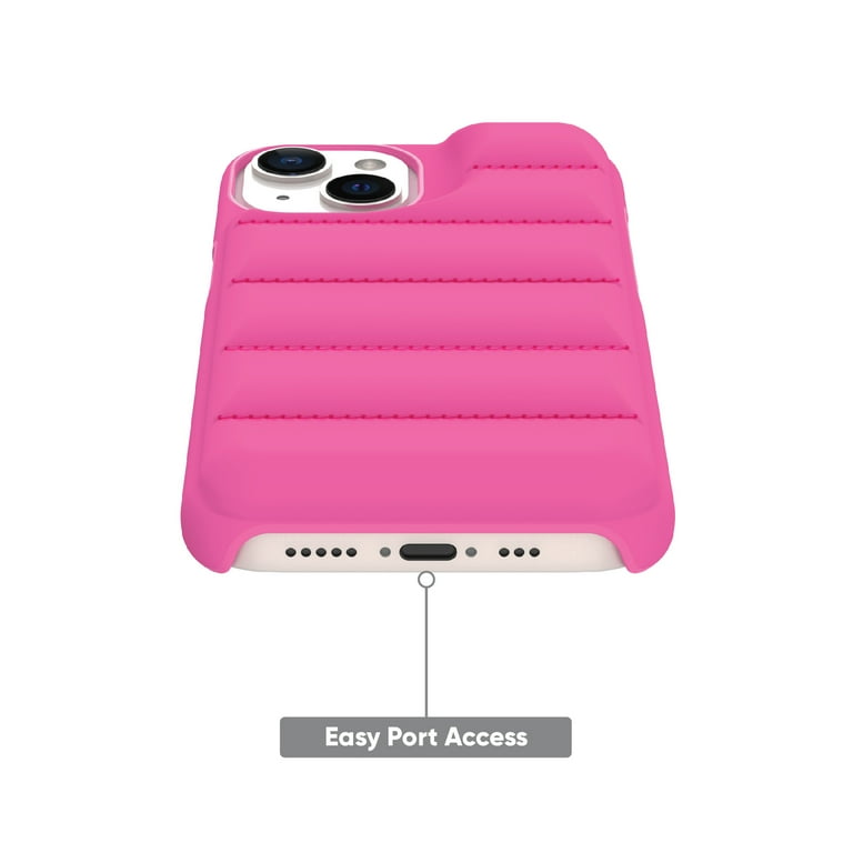 onn. Puffer Soft Quilted Phone Case for iPhone 14 Plus