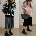 thumbnail image 4 of HGYCPP Women Long Sleeve Sweater Cardigan Argyle Plaid Knitwear Coat Button Down Jacket, 4 of 19