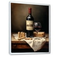 thumbnail image 2 of Designart "Full-Bodied Barolos" Wine Floater Framed Wall Art Living Room, 2 of 5