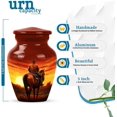 thumbnail image 3 of Cowboy Urn For Ashes, Mini Keepsake Cremation Urn Adult Male, Western Horse Rider Tribute Small Cremation Urn, Cowboy Memorial Mini Funeral Urn For Ashes, Size 3 Inch 1pcs, 3 of 7