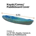 thumbnail image 3 of Classic Accessories Stellex Canoe, Kayak and Stand-Up Paddleboard Cover, Fits up to 12'-16'L, Model 2, 3 of 6
