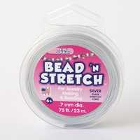 Kids'JewelryBeadN'StretchCord,75',Silver