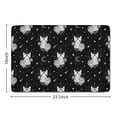 thumbnail image 5 of Black White Cat Rose Moon Star Flannel Non Slip Door Rugs,Washable Door Mats Indoor,Decorative Door Mats,Dirt-Resistant and Absorbent Doormat for Entrance,Bedroom,Kitchen,Bathroom,23.5"x16", 5 of 5