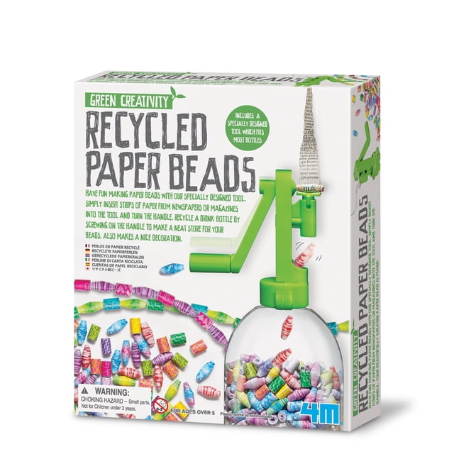 Cuentas de Papel Reciclado 4M Green Creativity