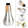 thumbnail image 4 of Muffler Silencer Trumpet Mute Aluminum Practice Mute Silencer Durable Tool, 4 of 9