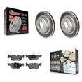 thumbnail image 1 of Transit Auto Rear Coated Disc Brake Rotors and Ceramic Pads Kit for Car 2013 BMW 328i xDrive 3.0L with 345mm Diameter Rotor KGT-102769, 1 of 11