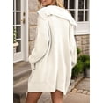 thumbnail image 4 of Osfvolr Women'S Button Down Cardigan Sweaters Oversized Lapel Chunky Warm Loose Soft Knit Outwear  XL, 4 of 5