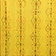 thumbnail image 1 of Ahgly Company Machine Washable Indoor Square Solid Yellow Modern Area Rugs, 5' Square, 1 of 4