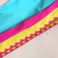 thumbnail image 5 of vigerkar High Waisted Bikini Sets for Women Tummy Control Swimsuits 3 Piece Bathing Suits Neon Swimwear with Skirt 2026 (Blue, L), 5 of 9