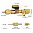 thumbnail image 3 of Valve Core Remover Installer 1/4 5/16 SAE For R410a R22 HVAC Tool Kit, 3 of 8