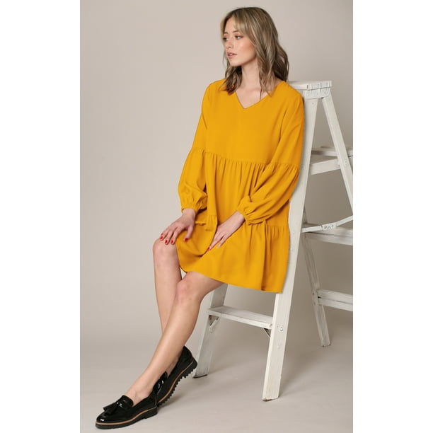 mustard flowy dress River Flow Maxi Dress - Mustard