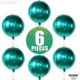 thumbnail image 5 of Metallic Emerald Green Balloons - Big 22 Inch, Pack of 6 | Dark Green Mylar Balloons, Emerald Green Foil Balloons for Emerald Green Party Decorations | Graduation decorations 2025, 5 of 18