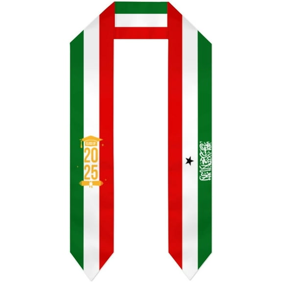 Class of 2025 Somaliland Flag Graduation Stoles Shawls Sash International Study Graduate Scarves