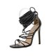 thumbnail image 2 of Sandalias hasta la rodilla Punta abierta Sexy con cordones Sandalias con cordones cruzados Tacones altos para mujer Wmkox8yii  hfjk40, 2 of 2