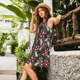 thumbnail image 2 of Yiaed Autumn Forest Mushrooms Print Women's Sleeveless Dress, Loose Fit Summer Dress, Casual Sleeveless Dress for Women, 2 of 7