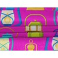 thumbnail image 5 of oneOone Velvet Fuschia Pink Fabric Retro Lantern Dress Material Fabric Print Fabric By The Yard 58 Inch Wide, 5 of 7