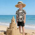 thumbnail image 6 of Dailycode Small Short Sleeve Button Down Shirts Swan and Flowers Casual Shirt 3-10 Years, 6 of 9