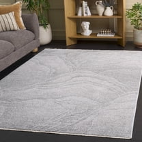SAFAVIEH Garnet Annabelle Abstract Area Rug, Ivory/Grey, 5'3" x 7'6"
