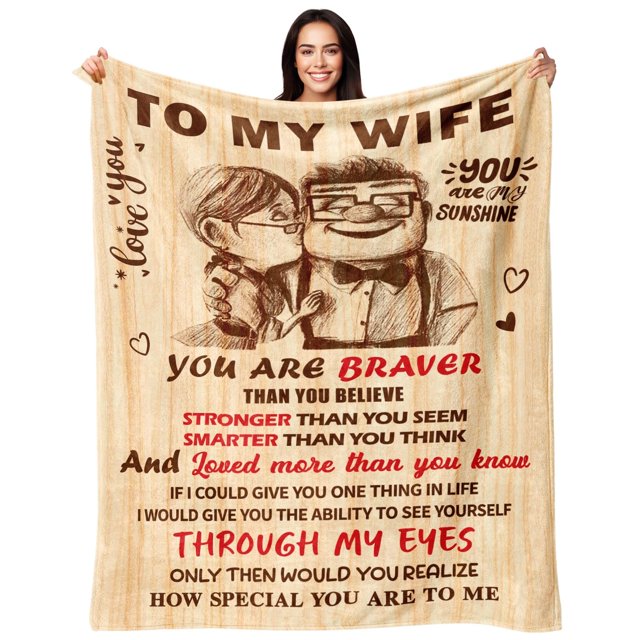 Manta NAIREG para mi esposa, regalo romántico, 50 x 60 pulgadas