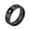 Black, variant on Men's Women's Stainless Steel 8MM Minimalist Matte Finished Cubic Zirconia Inlay Wedding Band Ring Gold Size 11