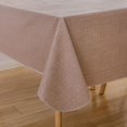 thumbnail image 5 of Rectangle Vinyl Tablecloth, 60x84 Inch Waterproof Vinyl Tablecloths with Flannel Backing for Rectangle Tables, Wipeable Spillproof Plastic Tablecloth Table Cover for Dining, Camping, 5 of 5