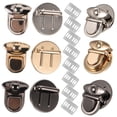 thumbnail image 4 of BEADCEST 6pcs Push Lock Bag Bag Decorative Push Locks Metal Classic Design for Wooden Box, 4 of 8