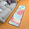 thumbnail image 2 of Coolnut Cute Easter Eggs Area Rug - 2' x 6' Washable Runner Rugs with Rubber Backing - Non Skid Floor Carpet for Indoor Living Room Hallway Kitchen Home Decor Gifts, 2 of 7