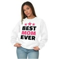 thumbnail image 4 of Cute Mothers Day Best Mom Ever Mommy Women Plus Size Crewneck Sweatshirt Brisco Brands 4X, 4 of 5