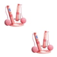 thumbnail image 1 of Soidarity Cuerda de saltar de velocidad Salto para fitness Cuerda de saltar profesional Conteo de peso J7b1, Cuerda de saltar inteligente. Rosa Rosa Longitud de la cuerda 2.9 M 2piezas, 1 of 6