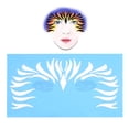 thumbnail image 5 of Tebru 7pcs/set Reusable Face Paint Stencil Body Painting Template Facial Makeup  Design Tools, Reusable Face Paint Stencil, Flower Butterfly Stencil, 5 of 7