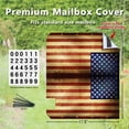 thumbnail image 5 of 17.5" X 21" American Flag Magnetic Mailbox Covers Welcome Mailbox Wraps Set Memorial Day 4th of July Patriotic Post Letter Box Cover Garden Decor, 5 of 6