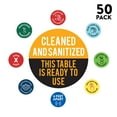 thumbnail image 2 of Koyal Wholesale Restaurant Social Distancing Clean And Sanitized, This Table Is Ready To Use Business Signs, 50-Pack, 2 of 5