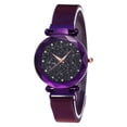 thumbnail image 1 of Reloj de pulsera Inteprter para mujer correa de malla cuarzo analógico oro rosa, 1 of 6