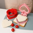 thumbnail image 2 of Shoreew Love Heart Sandwich Cutter And Sealer for Kids Picnic Sandwich Maker Easy Clean Bread Mold Kitchen Tool, 2 of 7