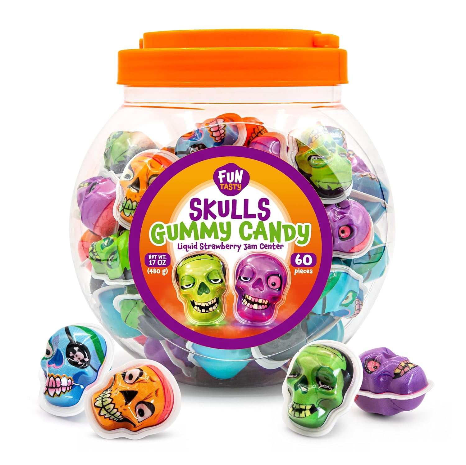 Chuckles Jelly Candy, 2oz Each, 8 Pack, Gumdrops, Fruit Flavors