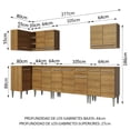 thumbnail image 3 of Cocina Integral Completa Esquinera 357cm Emilly Rock Madesa 01 - Marrón Madesa GCEM357001, 3 of 10