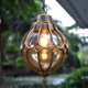 thumbnail image 1 of Lámpara colgante para exteriores, lámpara colgante impermeable de techo con globo de vidrio, lámpara posmoderna para restaurante, bar, cocina, porche, exterior, entrada (dorado), 1 of 5