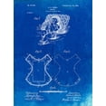 thumbnail image 2 of Borders, Cole 15x18 White Modern Wood Framed Museum Art Print Titled - PP317-Faded Blueprint Cloth Baby Diaper Patent Poster, 2 of 4