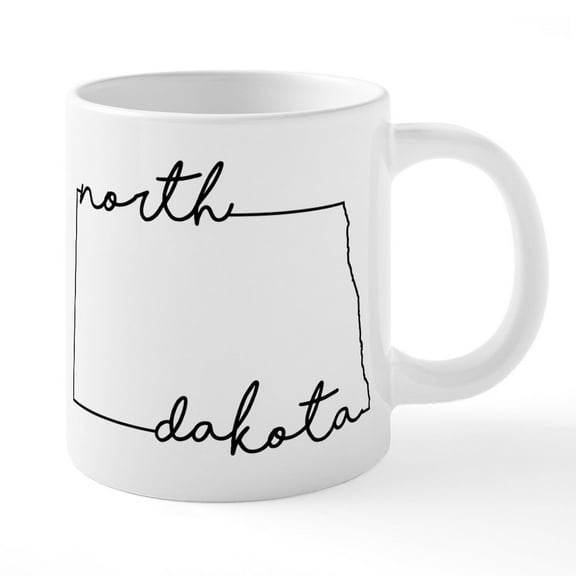 CafePress - North Dakota - 20 Oz White Ceramic Mega Mug