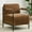 Brown, variant on JURANYAZHU 26.9W Velvet Accent Chair Modern Metal Frame Upholstered Armchair for Living Room, Bedroom（Light Brown)