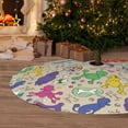 thumbnail image 6 of Yiaed Colorful Poodle Dog Print Christmas Tree Skirt , Tree SkirtsTree Mat for Christmas Winter Holiday Indoor Decorations-30", 6 of 7