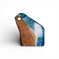 thumbnail image 2 of Handcrafted Ocean Wave Olive Wood Charcuterie Board - Serving Platter, 2 of 8