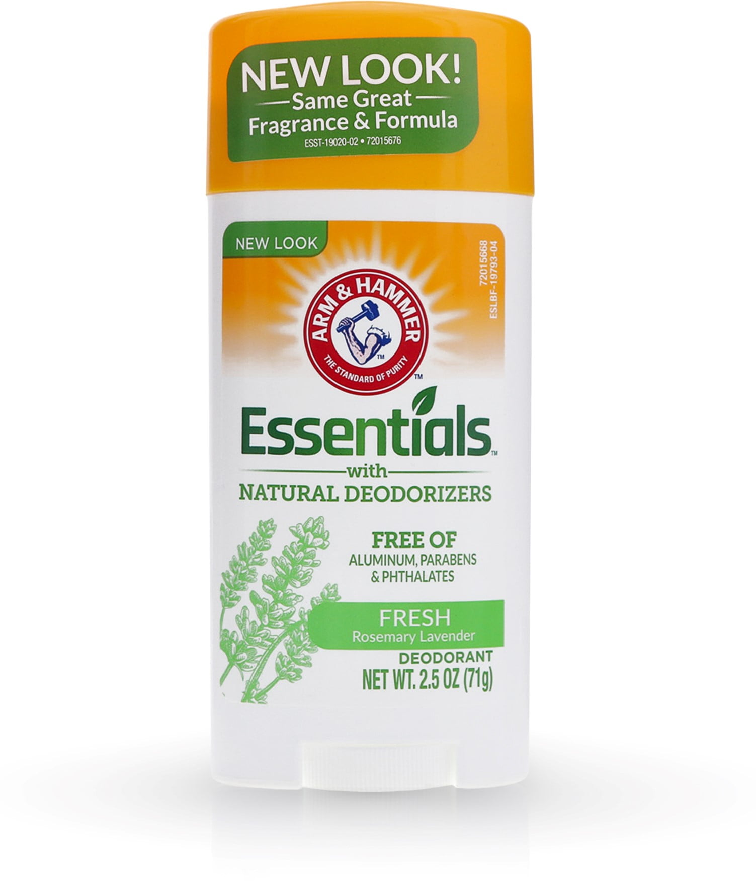4 Pack ARM & HAMMER Essentials Solid Deodorant, Fresh Rosemary