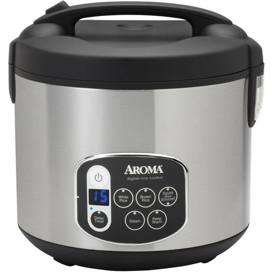 Aroma 20-Cup (Cooked) Digital Rice Cooker and Food Steamer - Walmart.com