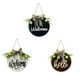 thumbnail image 5 of Toystoory Guirnalda de bienvenida para puerta, adorno colgante, colgante de madera, señal de decoración de puerta de Hola, guirnalda Kits de decoración para fiestas blanco, 5 of 6