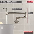 thumbnail image 4 of Delta Traditional Wall-Mount Pot Filler in Stainless 1177LF-SS, 4 of 8