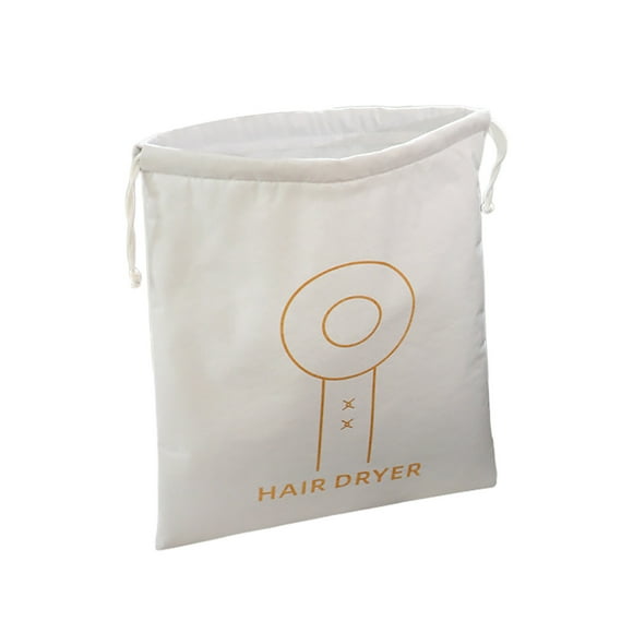 Bolsa De Cuero Para Guardar Secador De Pelo, Cierre Con Cordón, Impermeable Y a Prueba De Polvo Para Viajes Y Uso Doméstico, Funda Compacta Para Todo Tipo De Secadores.,Vsgery