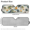 thumbnail image 5 of Uorisanigo Beach Turtle Windshield Sun Shade for Keep Wrangler JL 2/4 Door Car Sun Shades for 2024 2025 Jeep Wrangler 4XE-Blocks UV Rays Car Window Shade Keep Your Vehicle Cool, 5 of 7